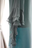 ■貸出終了■ターコイズグリーンが美しいフリル袖ドレス　56/67